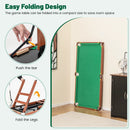 Folding Portable Billiards Table Game Set with Adjustable Foot Levelers by LJGDeals