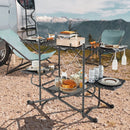 Folding Portable Outdoor Cook Station with Heat-Resistant Aluminum Tabletop by LJGDeals
