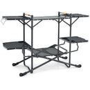 Folding Portable Outdoor Cook Station with Heat-Resistant Aluminum Tabletop by LJGDeals