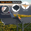 Folding Portable Outdoor Cook Station with Heat-Resistant Aluminum Tabletop by LJGDeals