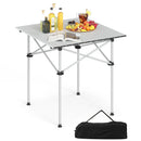 Folding Roll-up Camping Table with Metal Legs by LJGDeals