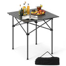Folding Roll-up Camping Table with Metal Legs by LJGDeals