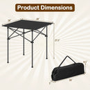 Folding Roll-up Camping Table with Metal Legs by LJGDeals
