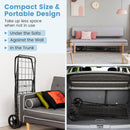 Folding Shopping Cart for Laundry with Swiveling Wheels and Dual Storage Baskets by LJGDeals