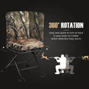 Swivel Folding Chair with Backrest and Padded Cushion by LJGDeals