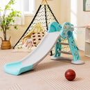 3-in-1 Folding Slide Playset with Basketball Hoop and Small Basketball by LJGDeals