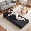 Folding Sofa Bed with Pillow and Back Support for Living Room by LJGDeals
