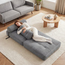 Folding Sofa Bed with Pillow and Back Support for Living Room by DirectDeals