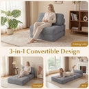 Folding Sofa Bed with Pillow and Back Support for Living Room by LJGDeals