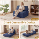 Folding Sofa Bed with Pillow and Back Support for Living Room by LJGDeals