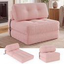 Folding Sofa Bed with Pillow and Back Support for Living Room by LJGDeals