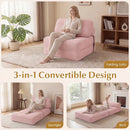 Folding Sofa Bed with Pillow and Back Support for Living Room by LJGDeals