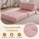 Folding Sofa Bed with Pillow and Back Support for Living Room by LJGDeals