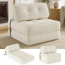 Folding Sofa Bed with Pillow and Back Support for Living Room by LJGDeals
