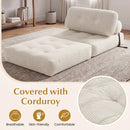 Folding Sofa Bed with Pillow and Back Support for Living Room by LJGDeals