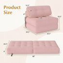 Folding Sofa Bed with Pillow and Back Support for Living Room by DirectDeals