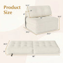 Folding Sofa Bed with Pillow and Back Support for Living Room by LJGDeals