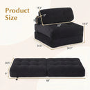 Folding Sofa Bed with Pillow and Back Support for Living Room by DirectDeals