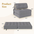 Folding Sofa Bed with Pillow and Back Support for Living Room by DirectDeals