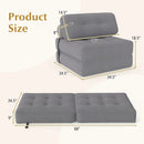 Folding Sofa Bed with Pillow and Back Support for Living Room by LJGDeals