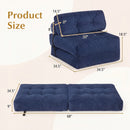 Folding Sofa Bed with Pillow and Back Support for Living Room by DirectDeals