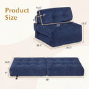 Folding Sofa Bed with Pillow and Back Support for Living Room by LJGDeals