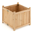Folding Square Fir Wood Raised Garden Bed with Removable Bottom by LJGDeals