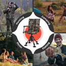 Folding Swivel Patio Chair with 4 Adjustable Leg-Camouflage