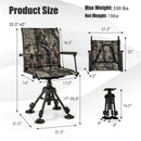 Folding Swivel Patio Chair with 4 Adjustable Leg by LJGDeals