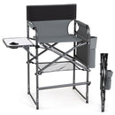 Tall Director Chair 26" Seat Height with Side Table by DirectDeals
