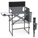 Tall Director Chair 26" Seat Height with Side Table by LJGDeals