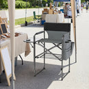 Tall Director Chair 26" Seat Height with Side Table by LJGDeals