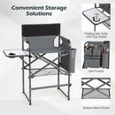 Tall Director Chair 26" Seat Height with Side Table by DirectDeals