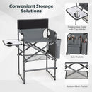 Tall Director Chair 26" Seat Height with Side Table by LJGDeals