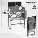 Tall Director Chair 26" Seat Height with Side Table by DirectDeals