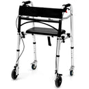 Adjustable Aluminum Walker with Wheels and Brakes by LJGDeals