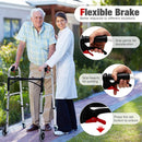 Adjustable Aluminum Walker with Wheels and Brakes by LJGDeals