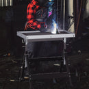 Folding Welding Table Welding Workbench with 2 Fixed Wheels 4-Level Height by LJGDeals