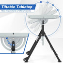 Folding Welding Table Welding Workbench with 2 Fixed Wheels 4-Level Height by LJGDeals