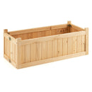 Folding Wooden Raised Garden Bed with Removable Bottom for Herbs Fruits Flowers by LJGDeals
