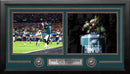 Nick Foles & Jason Kelce Super Bowl LII Philadelphia Eagles Dual 5" x 7" Framed Football Photo by Dynasty Sports & Framing
