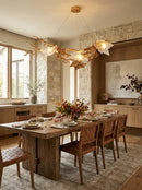 Folio Branch Brass Chandelier
