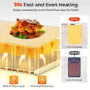 Food Warming Mat Rollable and Portable Electric Warming Tray with Fasting Heating by DirectDeals