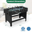 Foosball Table Competition Full Size Soccer Game Table with 22 Players by LJGDeals
