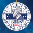 Joe Biden 2024 Presidential Election Ceramic Ornament, Save America
