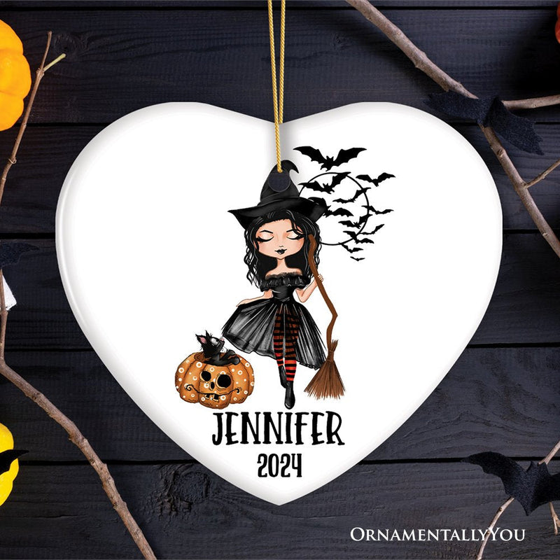 Custom Witch Halloween Theme Women's Ornament