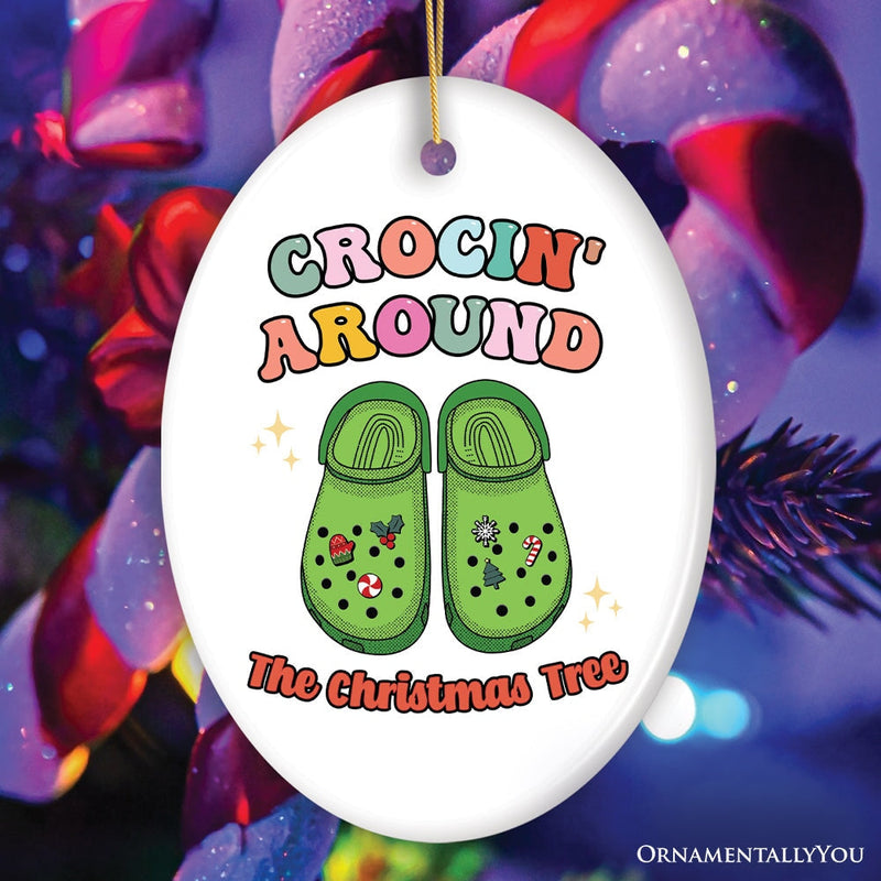 Crocin’ Around The Christmas Tree Joyfully Funny Christmas Ornament