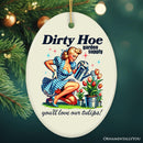 Dirty Hoe Garden Supply Ornament, Retro Gift and Decor for Flirty Gardener
