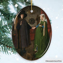 Jan van Eyck the Arnolfini Portrait Ornament, Famous Painting Christmas Decoration Souvenir