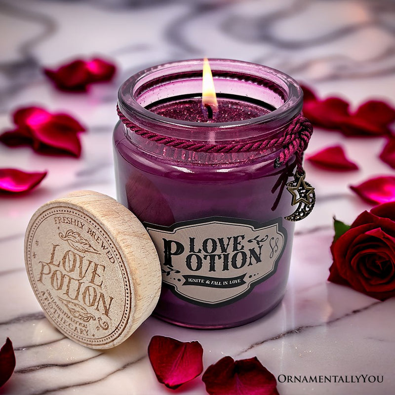 Love Potion Romantic Candle, Valentine Decor